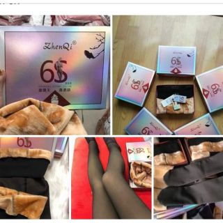 Giá sỉ! Quần tất 3D lót lông dày, lót nỉ