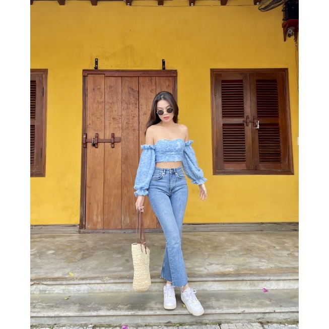 áo cúp ngực tay dài
