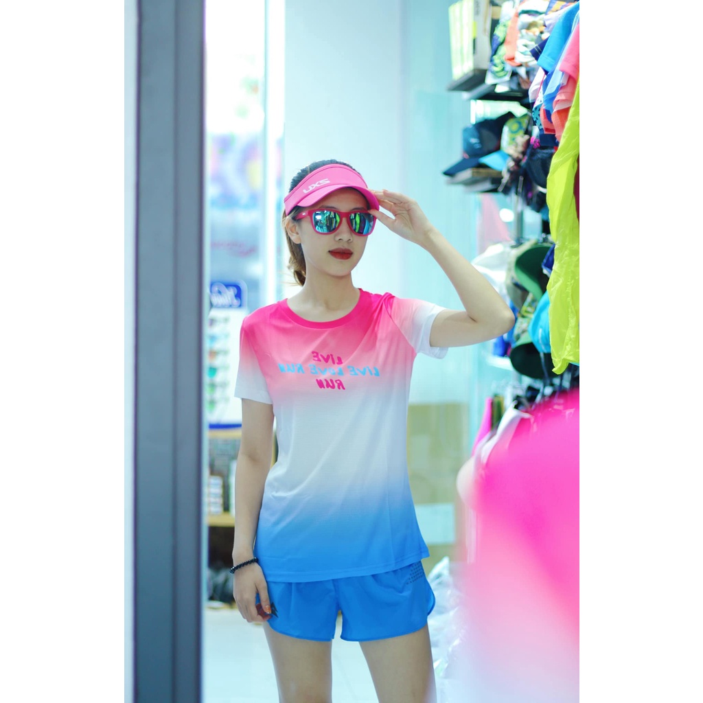 Áo chạy bộ IMSports - T-shirt nữ - LIVE LOVE RUN