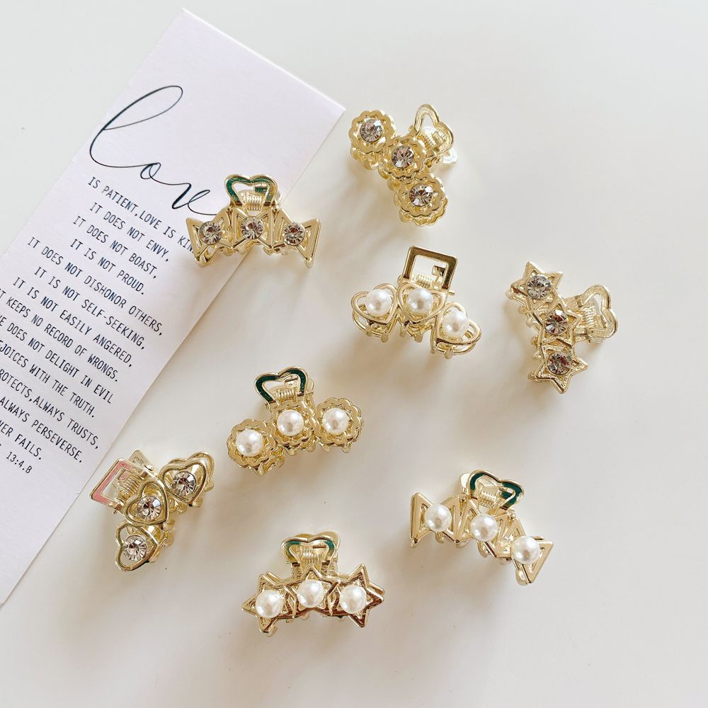 Kẹp Tóc Đuôi Ngựa Hình Học Phong Cách Hàn Quốc Thanh Lịch Cho Nữ