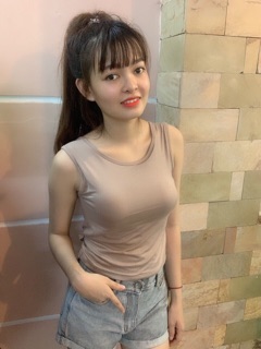 (Xả kho giá gốc) Áo kiểu hở lưng đắp chéo (có mút ngực)