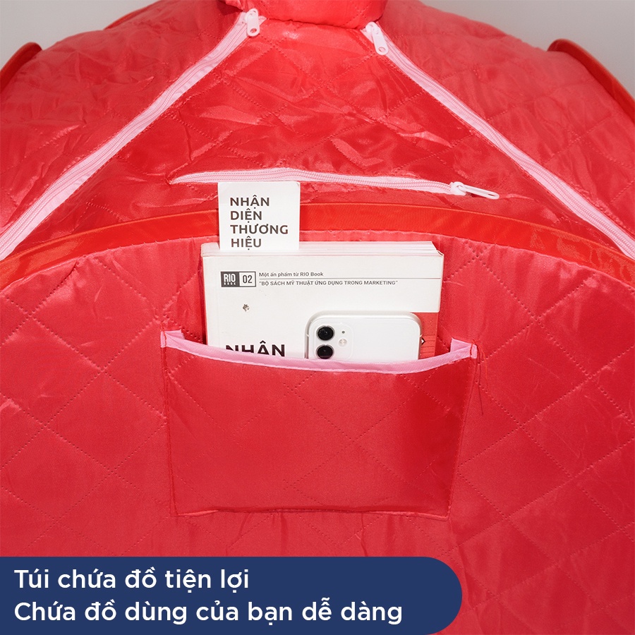 Lều Xông Hơi Toàn Thân 3 Lớp Cao Cấp PTY HOUSE Gấp Gọn Tiện Lợi Dễ Mang Theo - Chất Liệu Vải Dày - Màu Ngẫu Nhiên