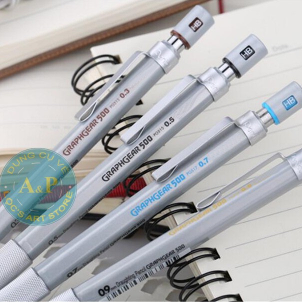 Bút Chì Bấm Pentel GRAPHGEAR 500 (đúc thép)