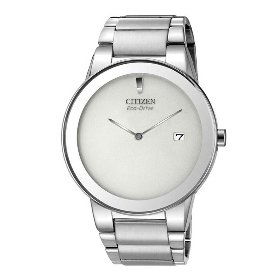 Đồng Hồ Nam Citizen Dây Kim Loại Máy Eco-Drive AU1060-51A - Mặt Trắng
