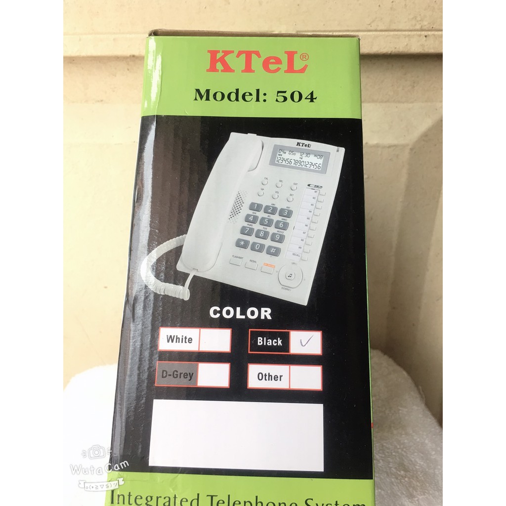 Điện thoại bàn chuông to, hiện số gọi đến -  Ktel 504- BH 12 tháng