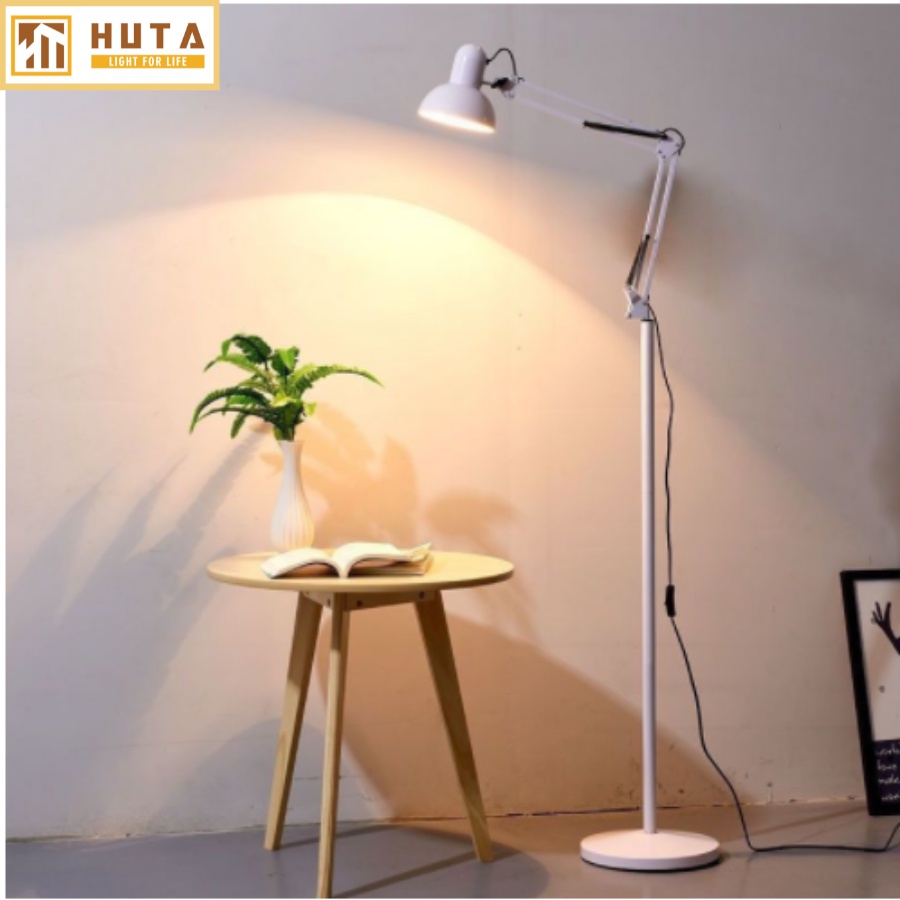Đèn Cây Đứng Khớp Nối Cong Điều Chỉnh, Kiểu Dáng Pixar, Thân Thép, Bóng Led,Dùng Làm Vệc, Đọc Sách, Phòng Khách-HUTA KC