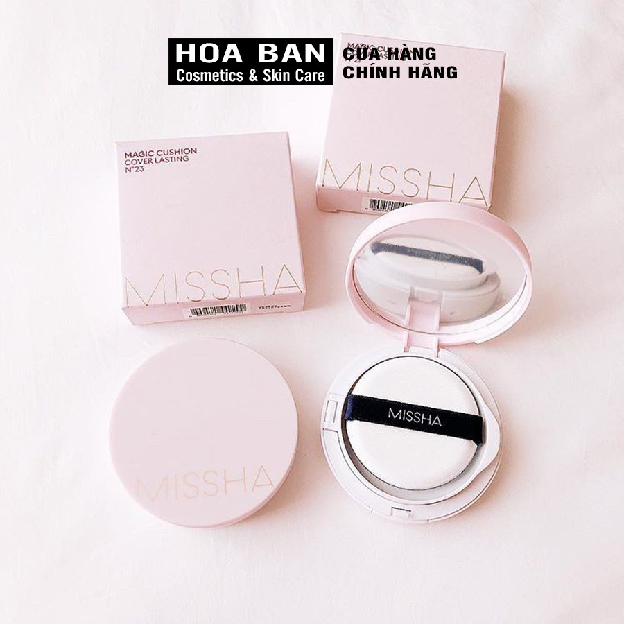 [Mã COSDAY giảm 50k đơn 250k] Phấn Nước Che Phủ Hoàn Kiềm Dầu Missha M Magic Cushion Cover Lasting SPF50+/PA+++ 15g