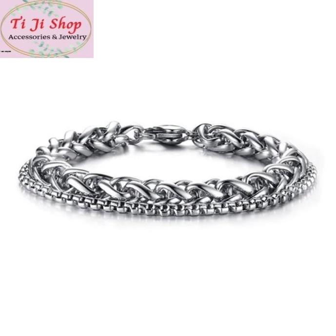 Lắc Tay Kiểu Bông Dừa Xoắn 2 Tầng