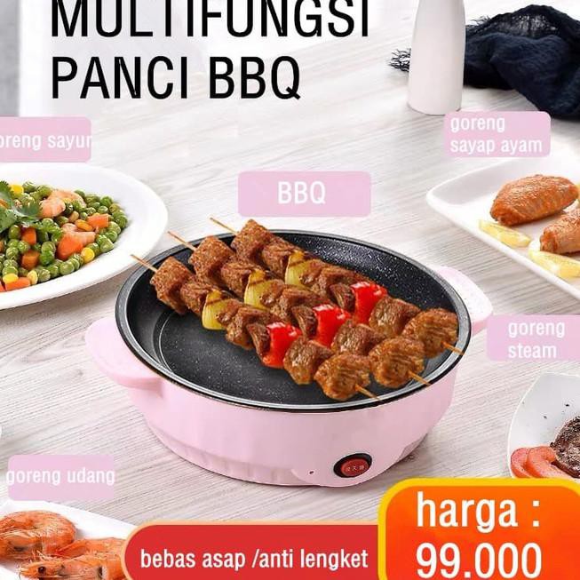 Chảo Nướng Bbq Đa Năng 22cm Màu Vàng Phong Cách Hàn Quốc Tiện Dụng