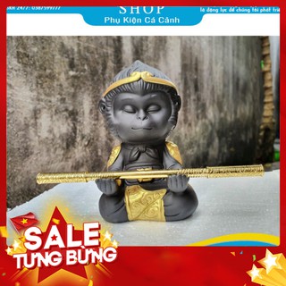 Tượng tôn ngộ không ❤️FREESHIP❤️ tượng ngộ không trang trí bể cá