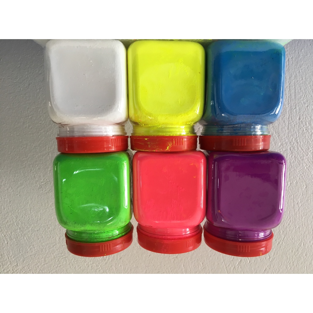 Bột huỳnh quang phát sáng dưới đèn màu hộp 100 gr