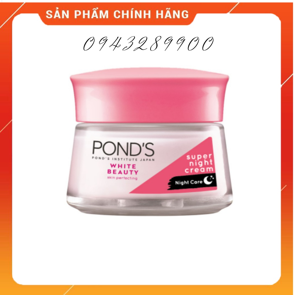 (CHINH HANG} Kem Dưỡng Da Ponds White Beauty Super Night Cream Ban Đêm - 30g