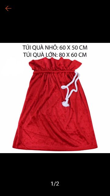 Sp túi quà nôel ( 2 sz to và nhỏ )