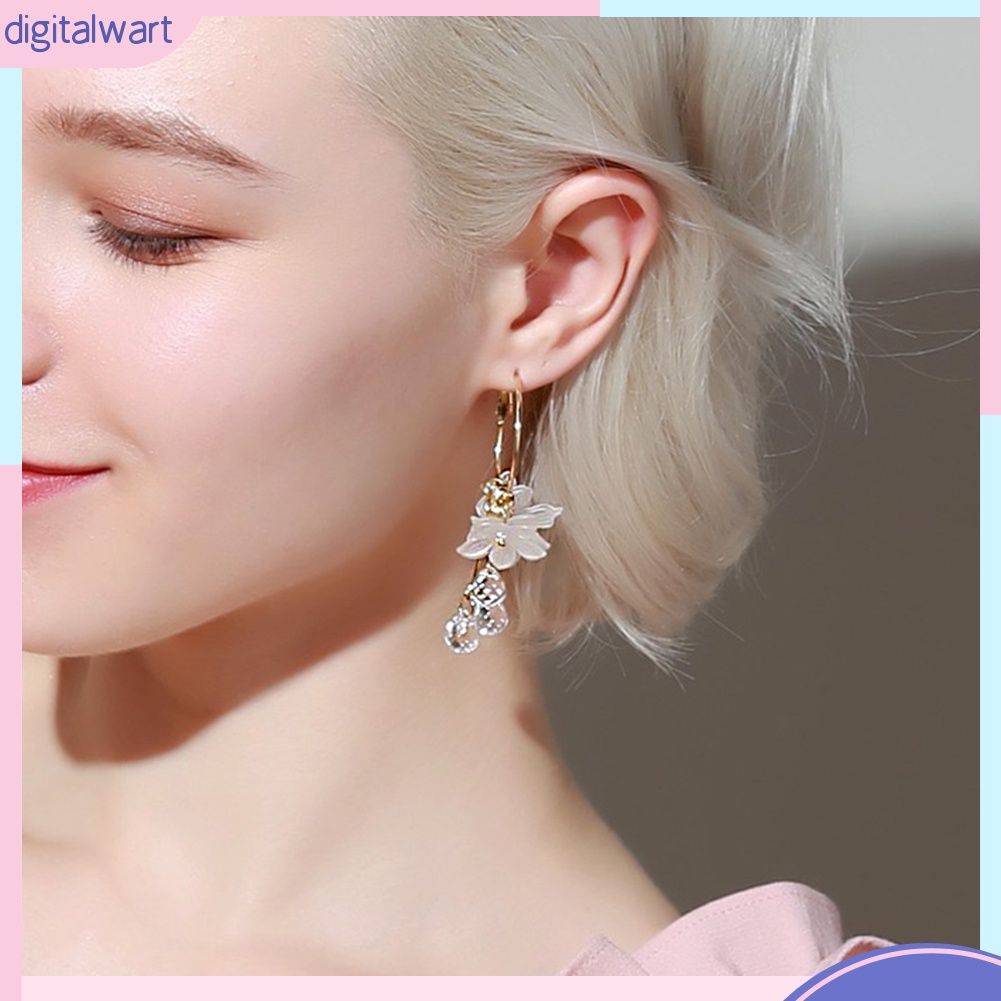 Hoa tai dáng dài thời trang phong cách thanh lịch cho nữ