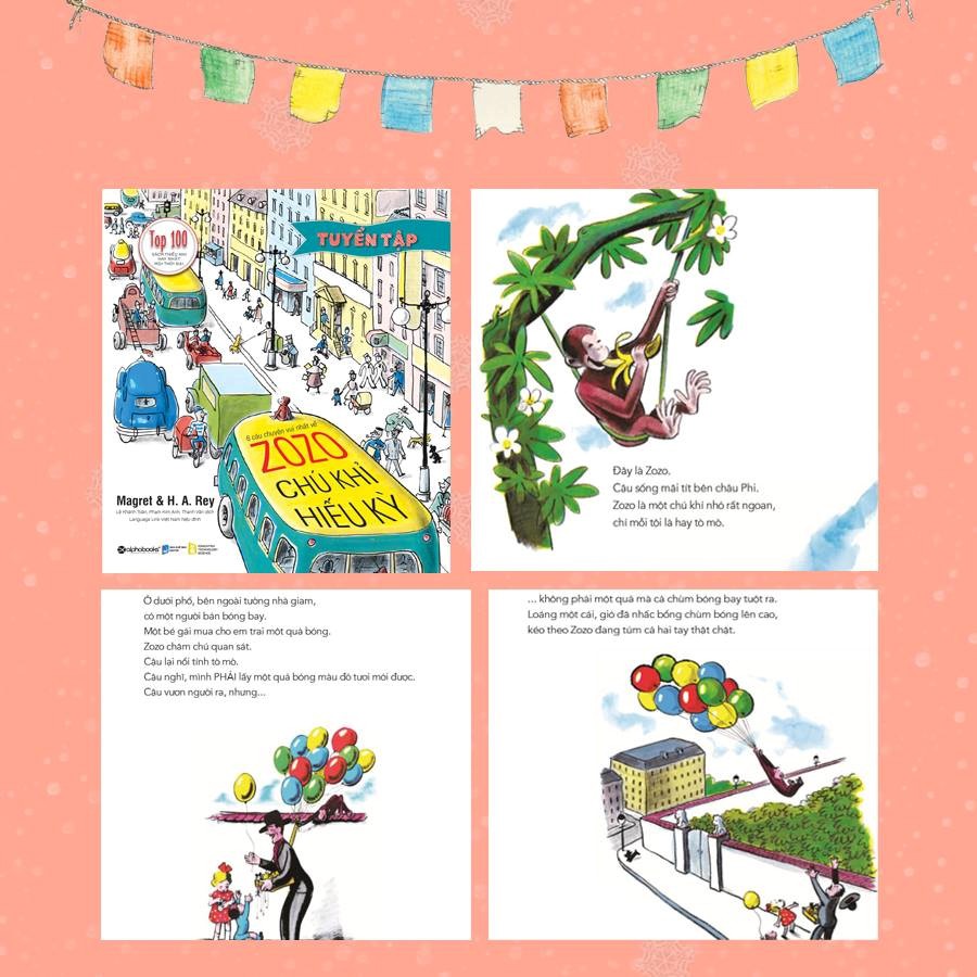 Sách - Tuyến tập 6 Câu Chuyện Vui Nhất Về Zozo Chú Khỉ Hiếu Kỳ | BigBuy360 - bigbuy360.vn