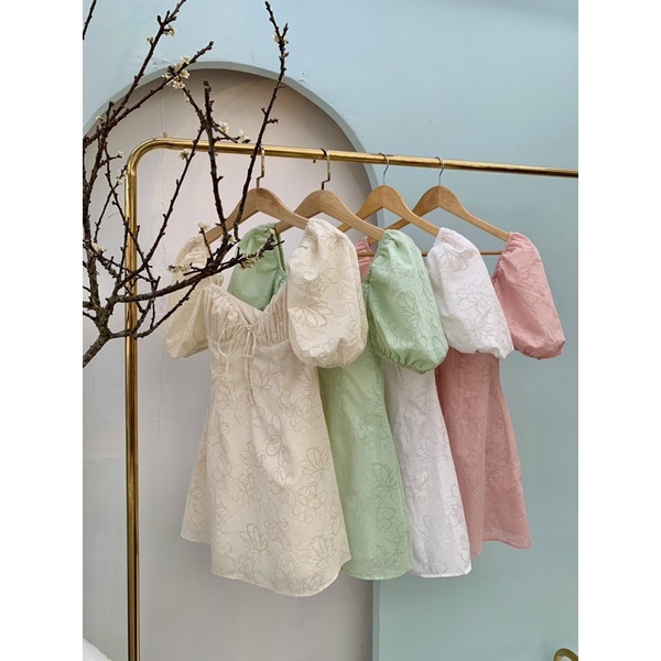 LYNNE DRESS - Đầm tay bồng dáng tiểu thư nữ tính