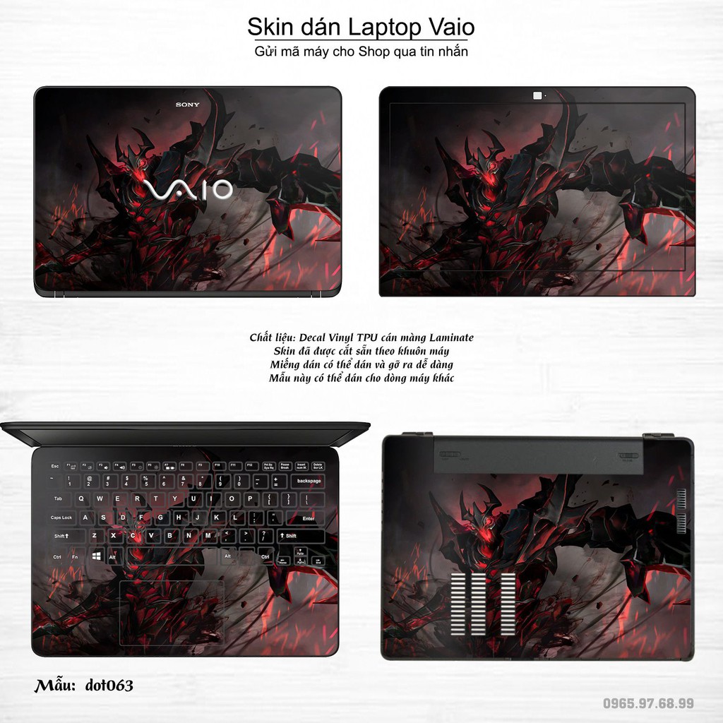 Skin dán Laptop Sony Vaio in hình Dota 2 _nhiều mẫu 11 (inbox mã máy cho Shop)