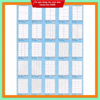 Giấy decal in mã vạch Tomy A4 ( mã 125, 126, 127, 128, 129, 130, 131, 132, 133, 134, 135 )[̲̅$̲̅(̲̅2οο̲̅)̲̅$̲̅]