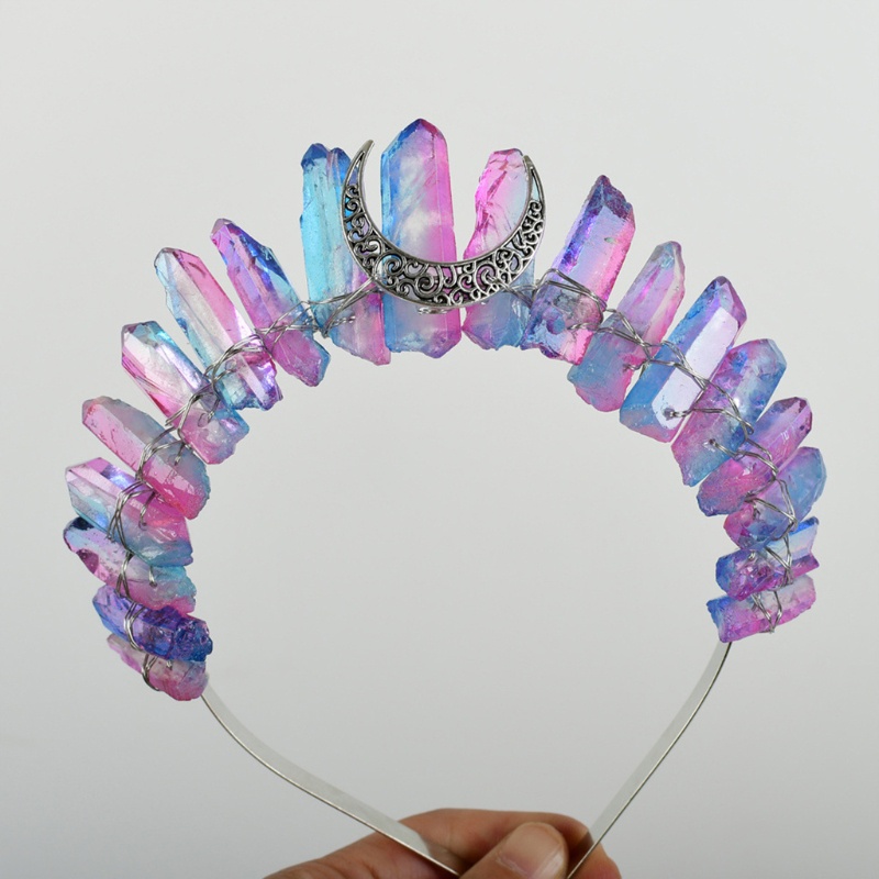 Flgo Vương Miện Pha Lê Đính Đá Mặt Trăng Phù Hợp Làm Quà Đám Cưới / Đính Hôn Cho Gia Đình