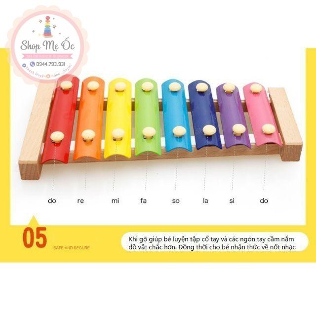 Đàn 8 âm - đàn xylophone cho bé - Góc âm nhạc, dụng cụ thanh nhạc