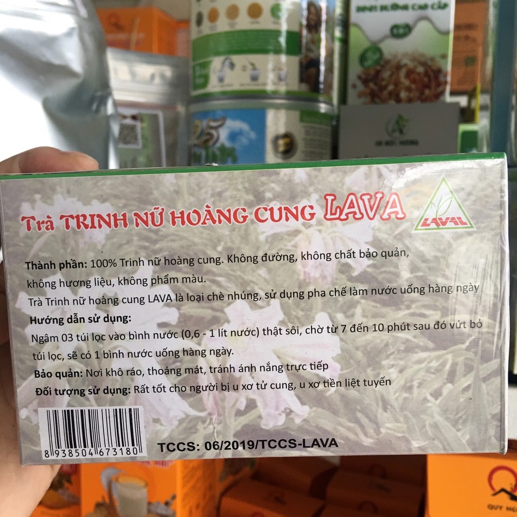 TRÀ TRINH NỮ HOÀNG CUNG LAVA HỖ TRỢ U NANG XƠ TỬ CUNG ( 30 GÓI TÚI LỌC )