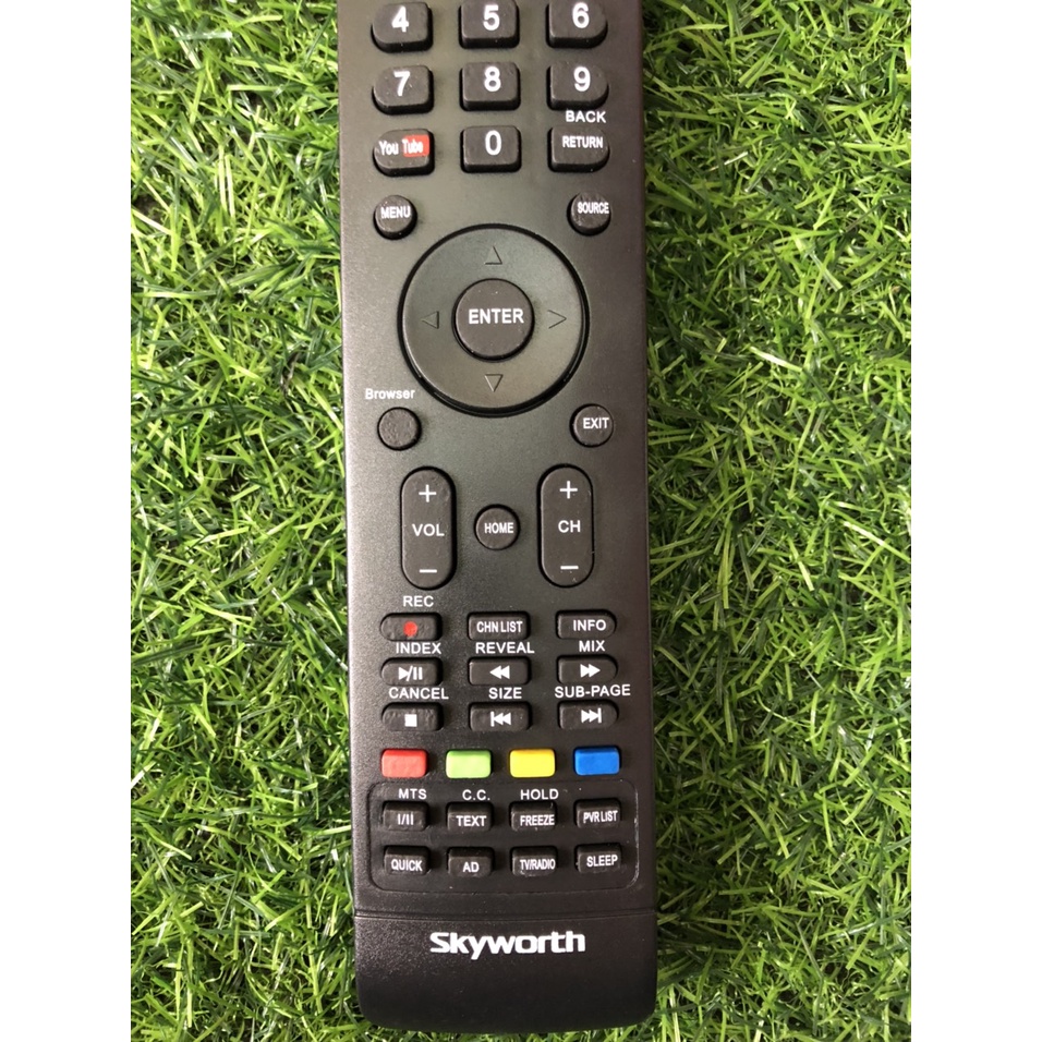 Điều Khiển TiVi SKYWORTH bản to có nút Youtube ở mé bên tay trái - tặng kèm pin - Remote TiVi Skyworth SMART/LED/LCD