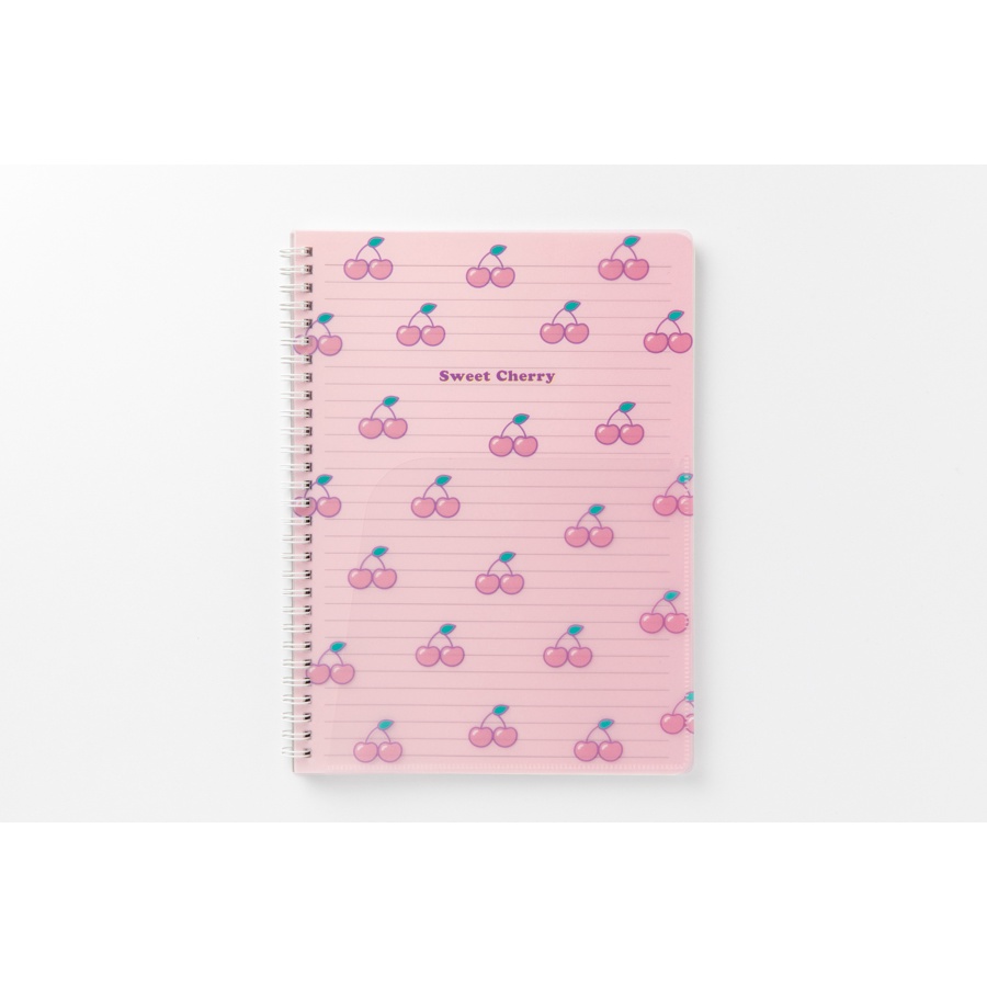 Sổ Lò Xo Giấy Kẻ Ngang ARTBOX Hàn Quốc Họa Tiết Cherry Màu Hồng Ngọt Ngào