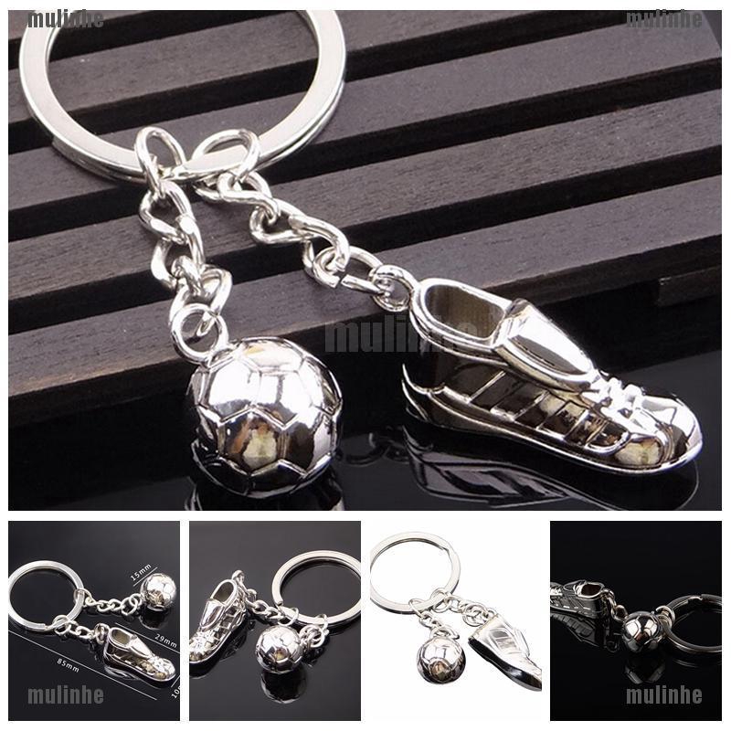 Mul❤ Móc Khóa Hình Đôi Giày Bóng Đá 3D Dễ Thương