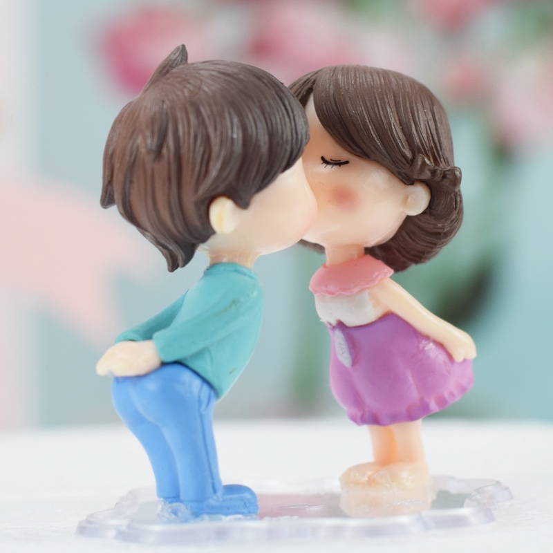 Búp Bê Trang Trí Bánh Sinh Nhật Hình Cặp Đôi Dễ Thương