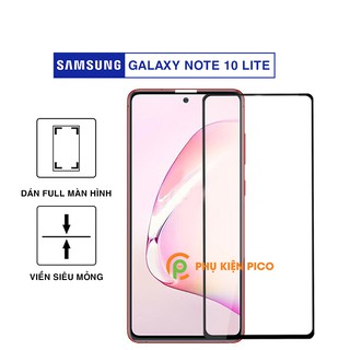 Kính cường lực Samsung Note 10 Lite full màn viền đen siêu mỏng độ cứng 9H - Dán màn hình Samsung Galaxy Note 10 Lite