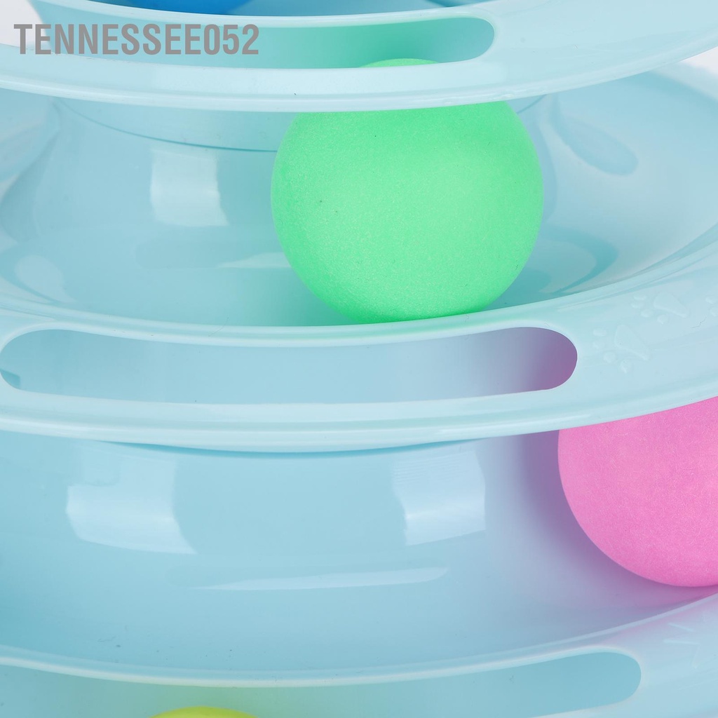 [Hàng Sẵn] Đồ Chơi Tháp bóng lăn 4 tầng Cho Mèo Với Chuột lò xo Chống Trượt Tương Tác Vui Nhộn【Tennessee052】