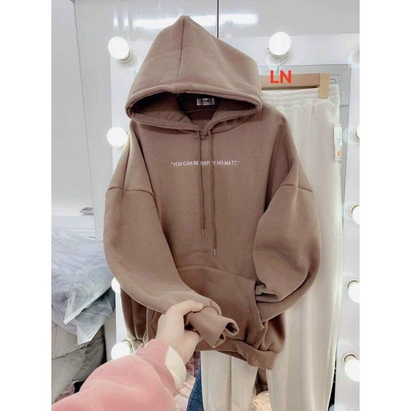 Áo hoodie you can chữ nhỏ LN11