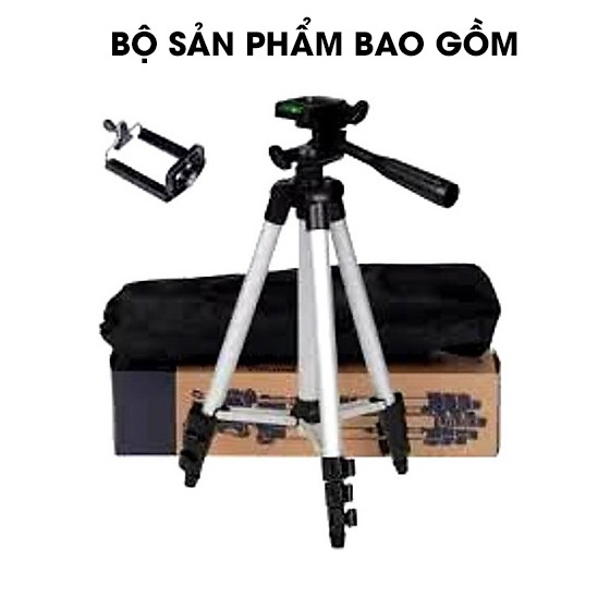 Tripod giá đỡ điện thoại máy ảnh livestream có remote mini xịn giá rẻ nhất 3110/3120/A 3 chân - lala17