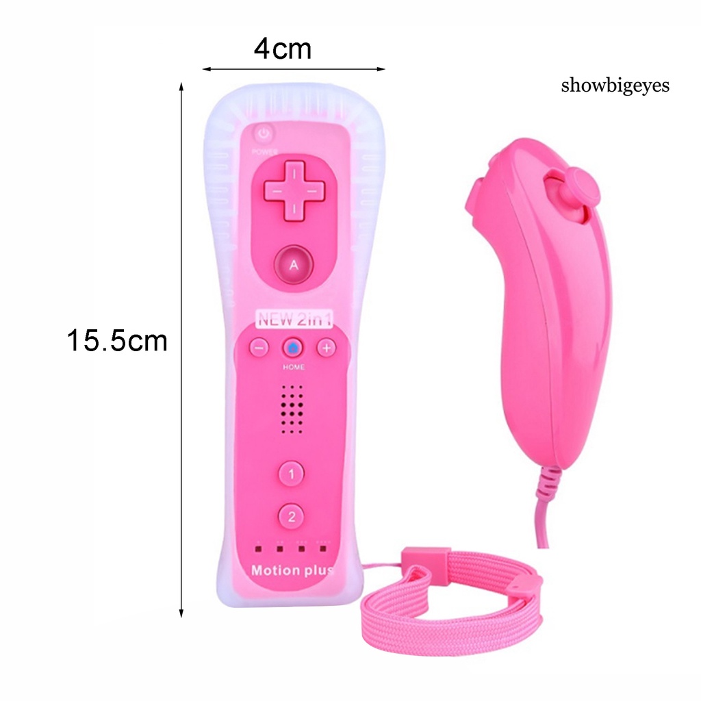 Tay cầm chơi game GBA trái phải 2 trong 1 có vỏ silicone bảo vệ cho Wii/Wii U