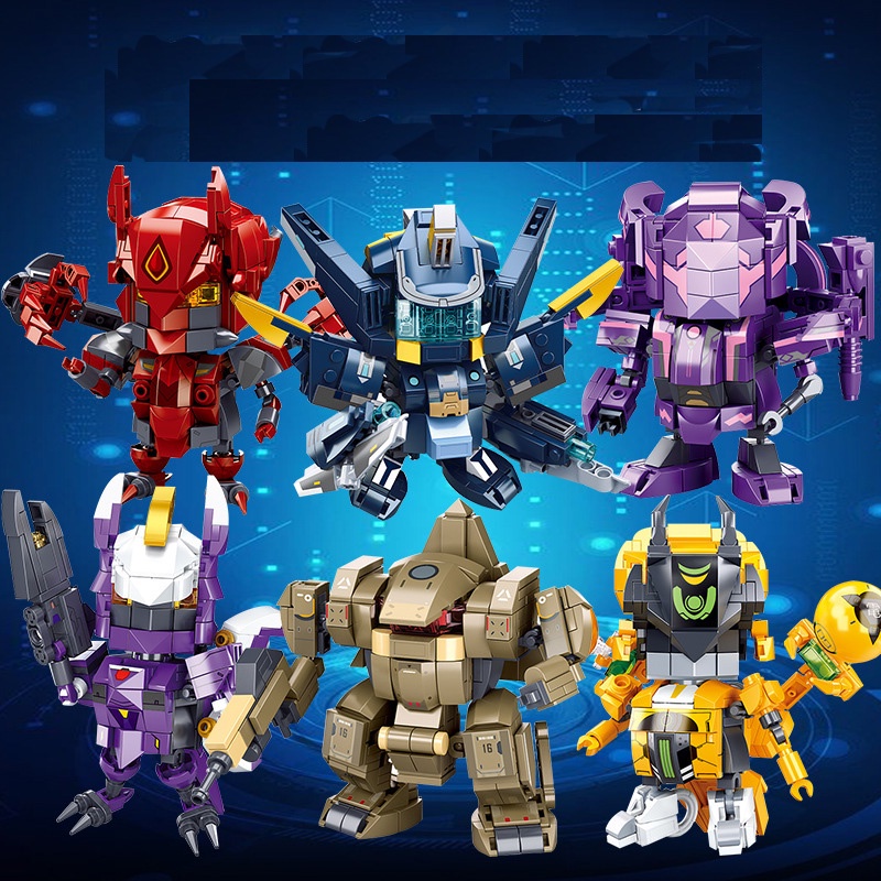 Bộ đồ chơi lắp ráp SLUBAN hình robot Mobile City Alpha Mecha cho bé