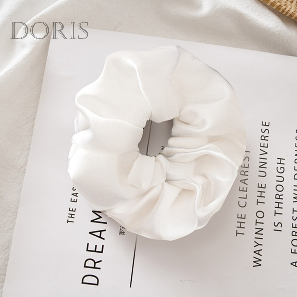 Dây cột tóc Scrunchies Satin - Ảnh Thật - DORIS HOUSE | BigBuy360 - bigbuy360.vn