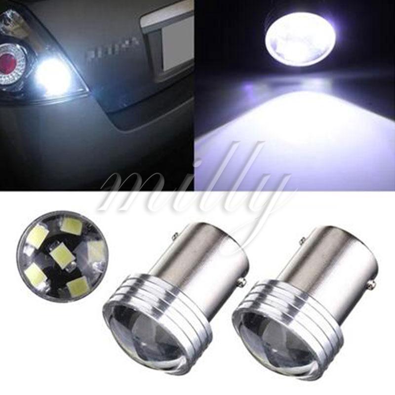 2pcs DC12V 1156 2835 SMD Car Source Backup Reverse Parking Lamp Bulb White