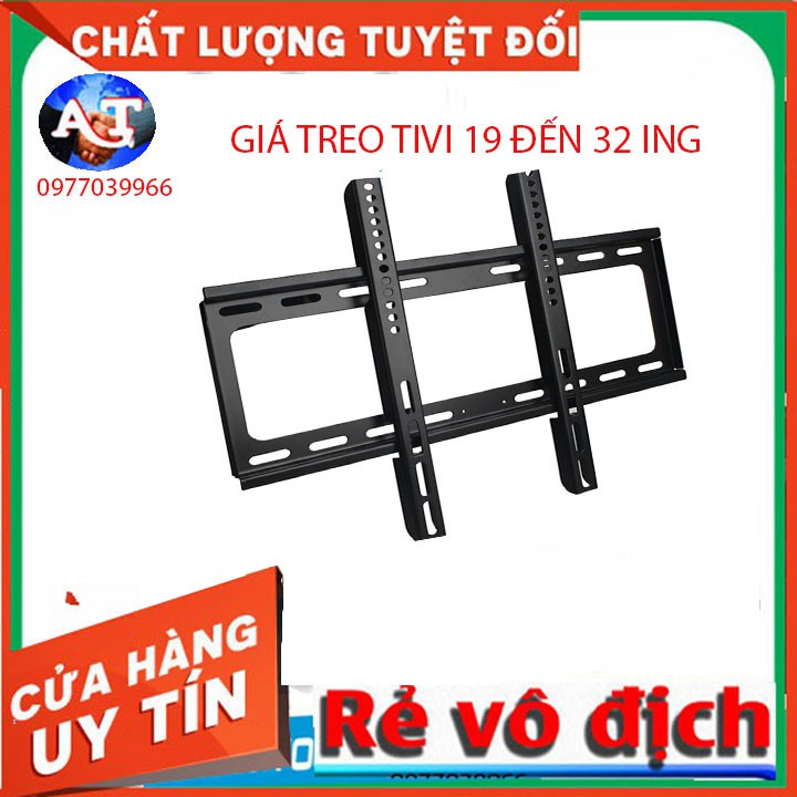 Giá treo tivi sát tường 16 đến 32 inch - Hàng dầy loại 1 - Sơn tĩnh điện siêu bền