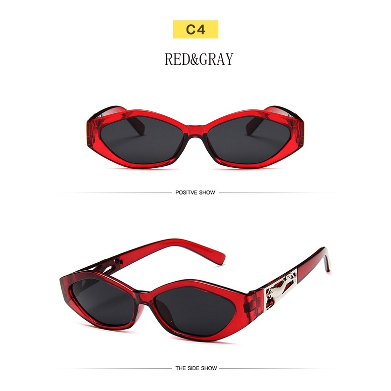 Kính mát Samjune gọng nhỏ hình mắt mèo chống tia UV sành điệu cho nữ