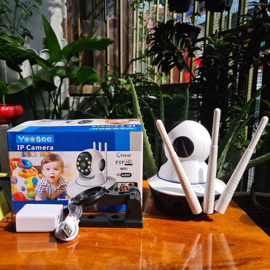 CAMERA YOOSEE 3 RÂU 8 LED HD1080 - 2.0Mps - QUAY ĐÊM CÓ MÀU KHI BẬT ĐÈN LED CHIẾU SÁNG | BigBuy360 - bigbuy360.vn