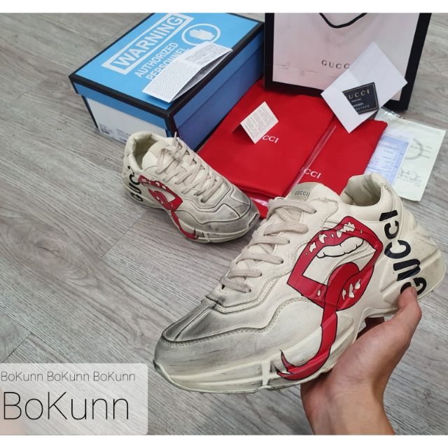 (Full box, full pk) Giày Cucci Môi bẩn chuẩn