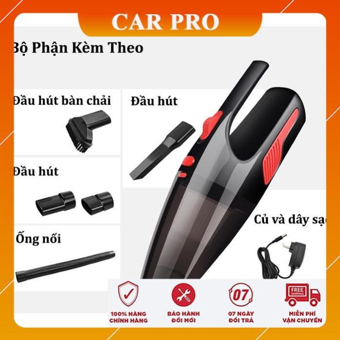 Máy hút bụi cầm tay, máy hút bụi mini pin sạc không dây và có dây(tẩu nguồn 12v)[BH 6 tháng] - CAR PRO