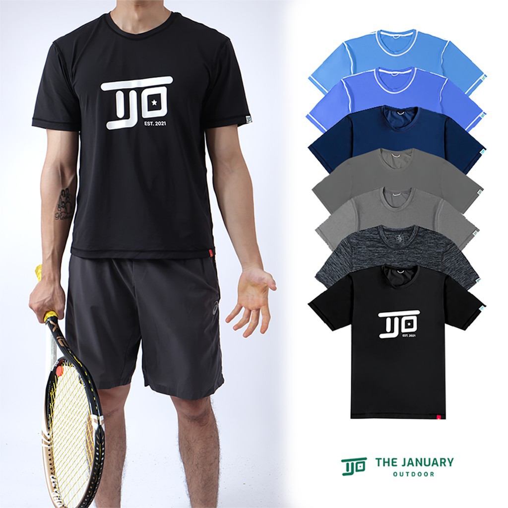 Áo phông thể thao nam TJO chất thun lạnh, co giãn đa chiều