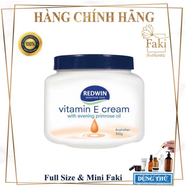 [Kem Dưỡng Vitamin E Redwin Cream hộp 300g Của Úc