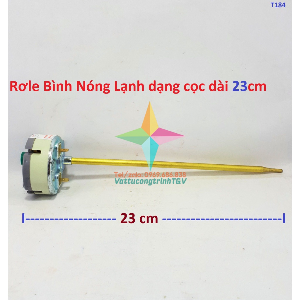 Rơle nhiệt độ bình Nóng Lạnh ARISTON dạng cọc dài 23cm