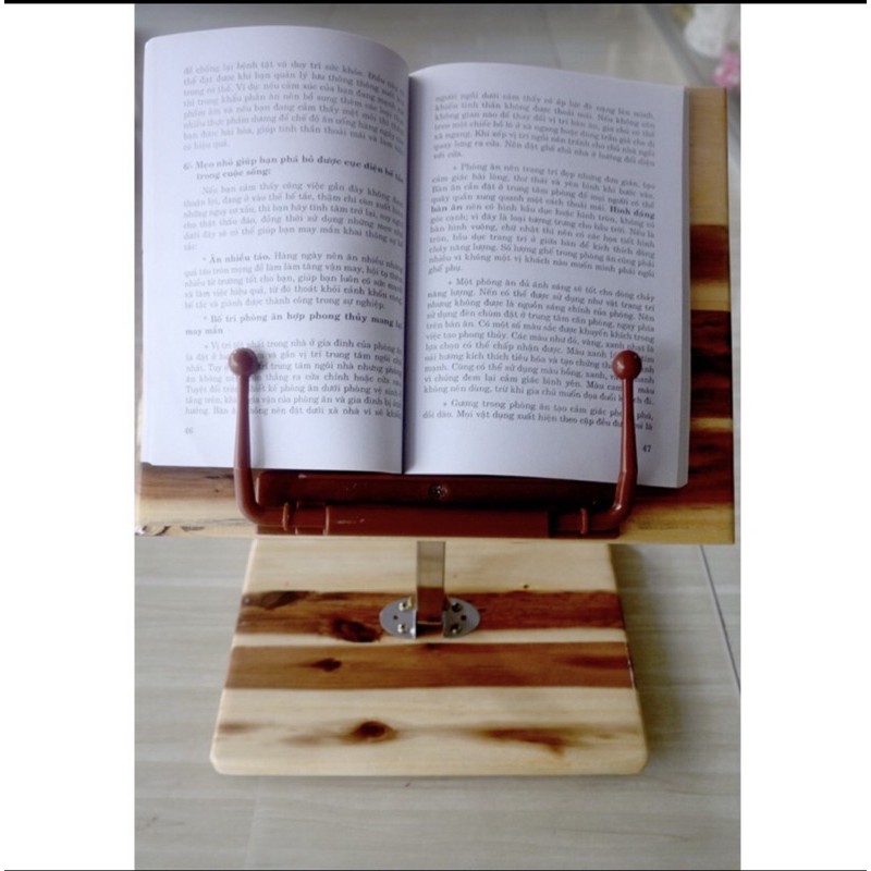 Kệ tụng kinh gỗ,chân inox