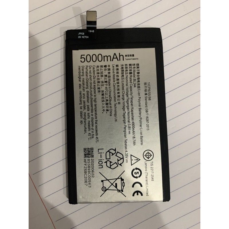 Pin Zin BL-244 cho Lenovo P1/ P1i/P1a42/P1c58/P1c72 - Bảo hành 6 tháng