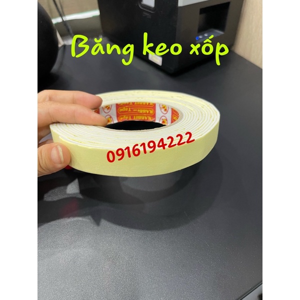 Băng keo xốp vàng làm ke bản 2cm