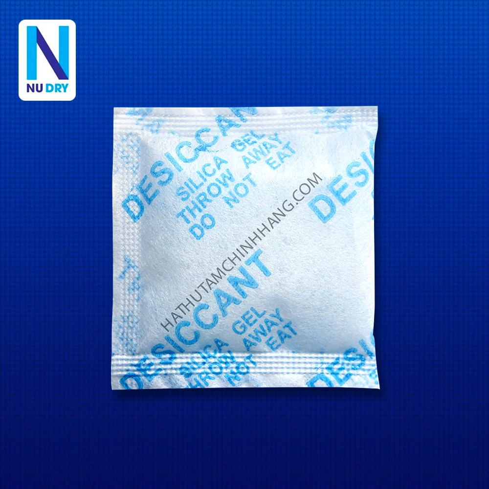 Gói Hút Ẩm 1KG quy cách 5 Gram Silicagel - hạt hút ẩm thực phẩm quần áo giày dép máy ảnh hoa khô NU DRY