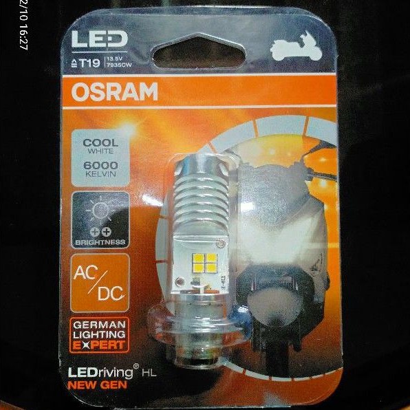 Bóng Đèn Led Osram T19 M5 H6 K1 6000k Ánh Sáng Trắng Dành Cho Xe Mô Tô